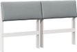 vidaXL Gestoffeerd hoofdbord Lichtgrijs 150 cm Massief grenenhout