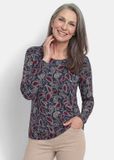 Goldner Shirt Viscose-shirt met paisley-print