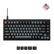 Keychron V1 75% bekabeld mechanisch toetsenbord 8K 75% programmeerbaar via QMK/VIA, hot swappable Super Red switches, bemonsteringssnelheid 8000Hz, RGB led voor Mac, Windows en Linux
