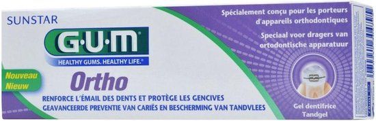 GUM Ortho Tandpasta - 75 ml - Munt - Met Fluoride