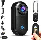 Mini bodycam 2,7K - Magnétique - WiFi - Caméra POV - Noir