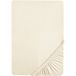 BIBERNA Drap-housse jersey-élasthanne, hauteur de bonneterie jusqu'à 25cm. (Naturel, 180-200 x 200 cm)