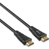 MediaRange HDMI Premium High Speed met Ethernet-kabel, Ver. 2.0, 18 Gbps Ver. 2.1, 4k @60Hz, 2.0m, Zwart