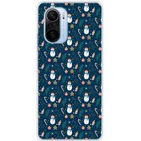 1001 coques Xiaomi Sneeuwman siliconen hoesje compatibel met Xiaomi Poco F3, Xiaomi Poco F3 Pro