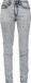 Rock Rebel by EMP Licht gestreepte jeans met een wassing en doodshoofddetails - Dames - W27L32