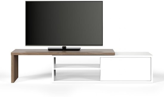 TemaHome Tv-meubel Movie - wit/walnoot