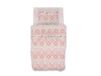 GEMITEX Beddengoedset van katoen, 100% katoen, ademend, vrij van schadelijke stoffen, gecertificeerde kwaliteit Standard 100 by OEKO-TEX Textiles Vertrauen, eenpersoonsbed, G24/roze, ontworpen in Italië