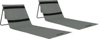 VirtuFit Strandmat met Rugleuning - Set van 2 - Grijs