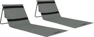 VirtuFit Strandmat met Rugleuning - Set van 2 - Grijs