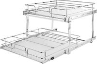 Vevor 2 Lagen 16"B x 21"D Uittrekbare Kastorganizer