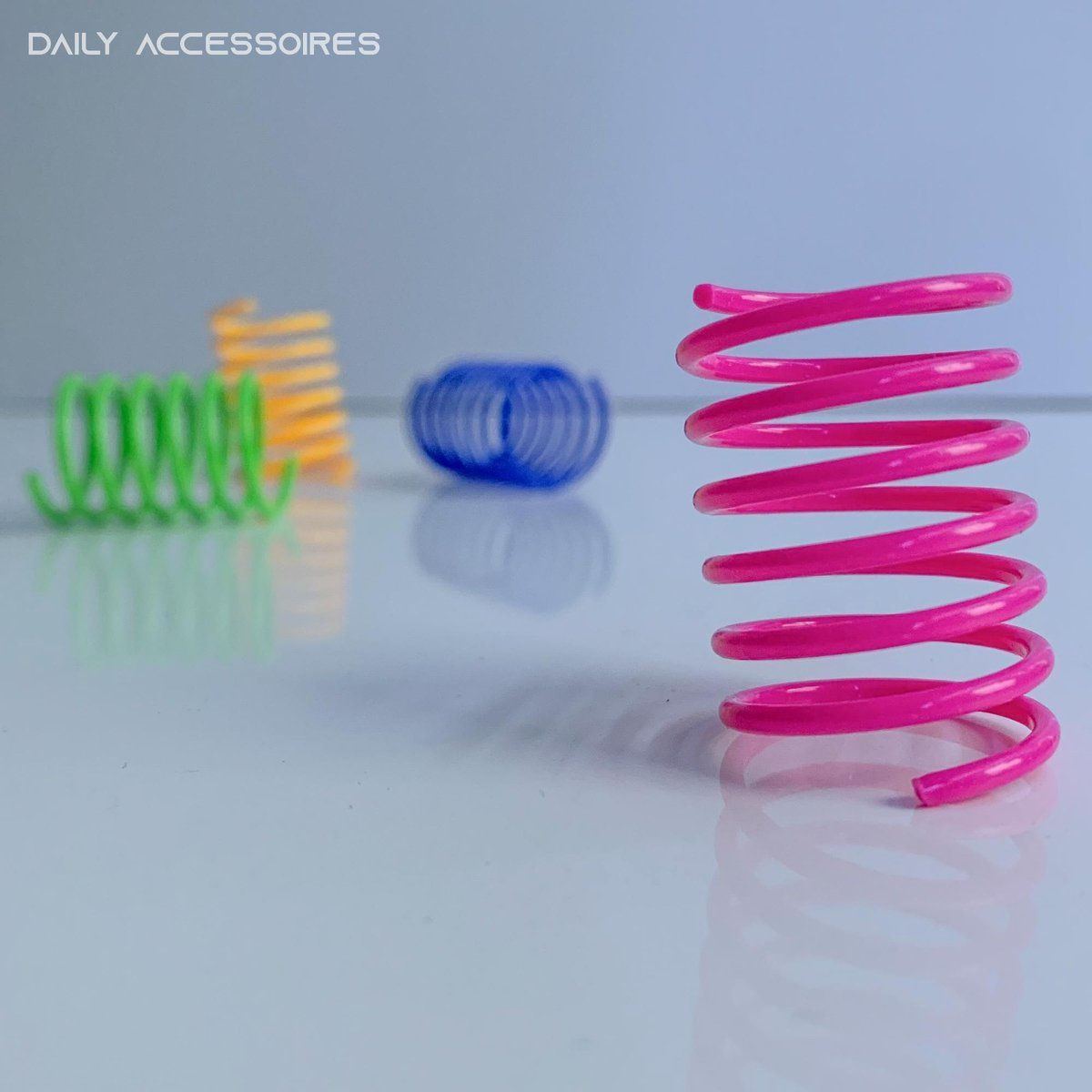Daily Accessoires Kattenveertjes - Set 4 stuks - Kattenspeeltjes - Kattenspeelgoed - Springveertje - Kittenspeeltjes - Kittenveertjes