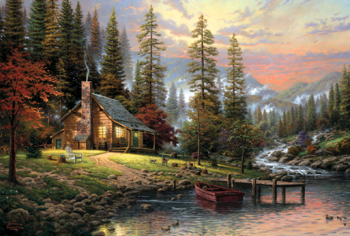 Schmidt Haus in den Bergen Puzzel - Multicolor - 47.5 x 32 cm - 58455