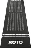 KOTO darts KOTO - Carpet Checkout Dartmat - Zwart - 285 x 80 cm