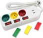 FISHTEC Trio Color Stekkerdoos met individuele schakelaars