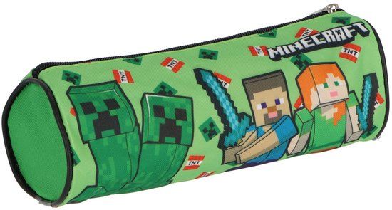 Minecraft Pennezak Mincraft Multi Colour Stof Rond Kinderen