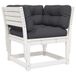 vidaXL Tuinstoel massief grenenhout wit