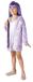 Violet Rainbow High Violet Willow Dress Costume Disguise Official Girl (Size 10-12 Years) with Ecological Fur and Wig