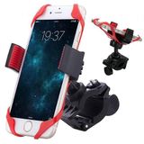 PARENCE. Bike Phone Holder/Motorcycle Smartphone Holder - Universeel/met 360° Rotatie/Anti Vibratie - Zwart en Rood