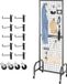 VEVOR Panneaux muraux modulables Panneaux muraux 60x164cm Étagère de présentation roulante 1 pièce
