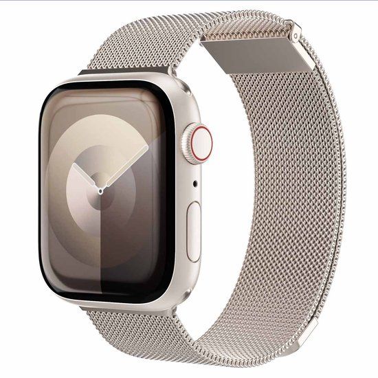 Vonmählen Milanese Loop 2 bandje voor de Apple Watch | 44/45/46/49 mm - Champagne
