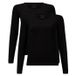 Bamboo basics Lara Strick-Langarmshirt Schwarz Medium Damen