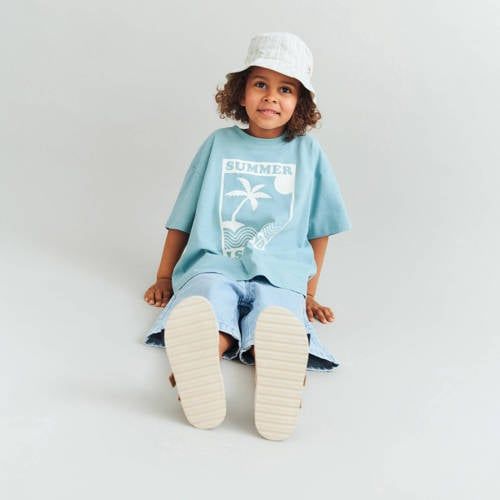 Wheat short light blue denim