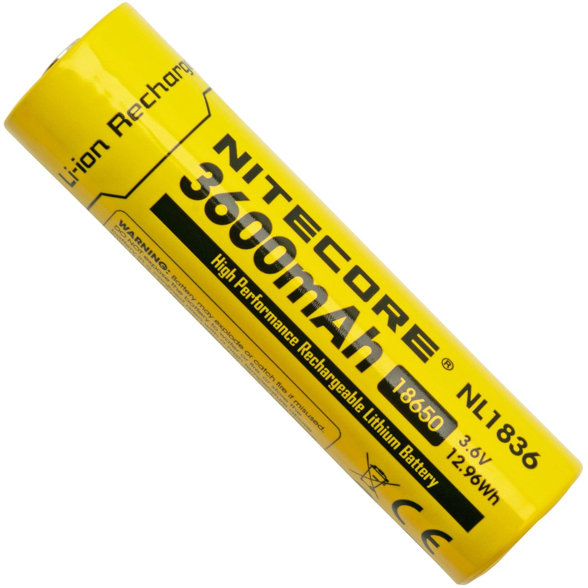 NiteCore Nitecore NL1836 oplaadbare 18650 Li-ion accu, 3600 mAh