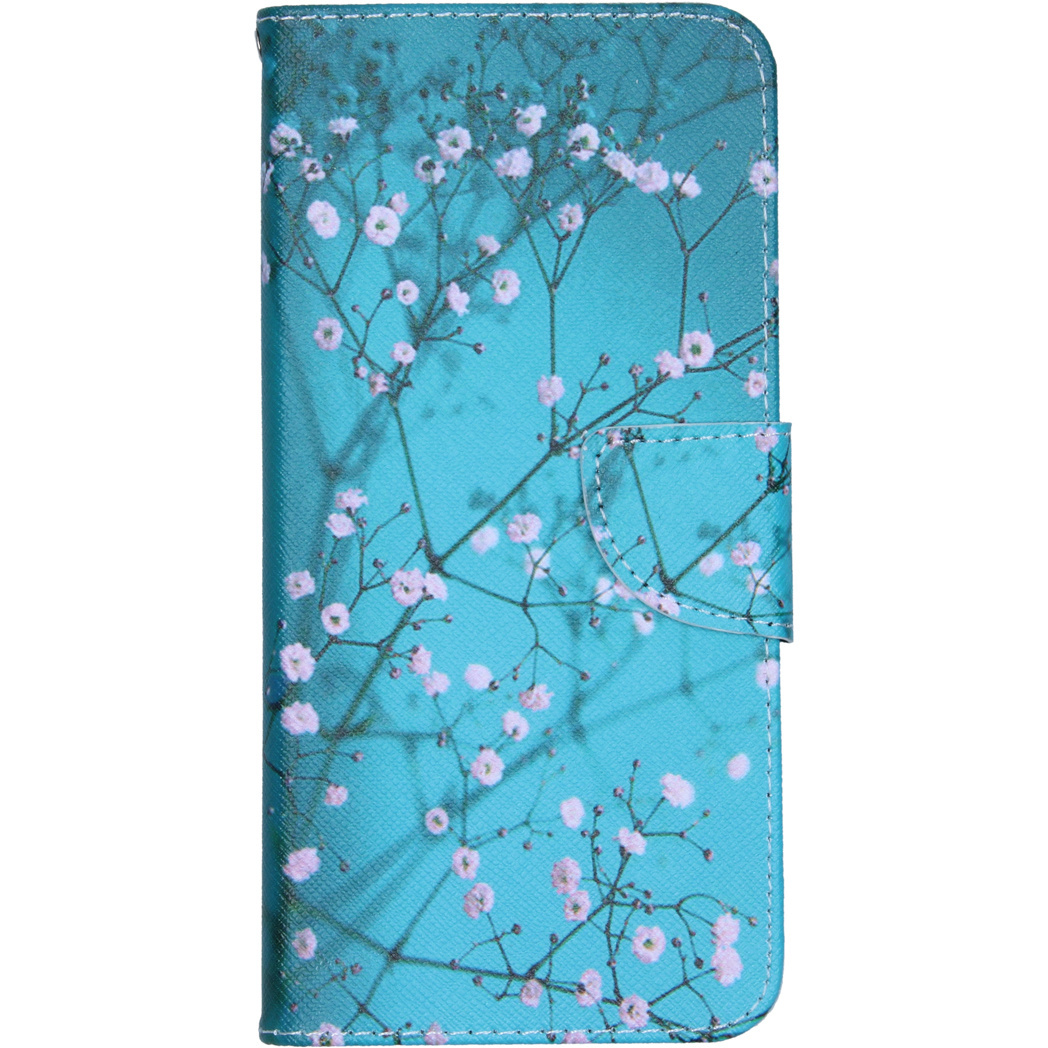 - Design Softcase Booktype Samsung Galaxy A21s hoesje - Bloesem
