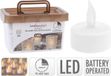 Bougies chauffe-plat avec minuterie - LED - 24 pièces