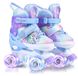 Patins à roulettes enfants - Roues lumineuses - 4 tailles réglables - Débutants