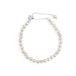 LUXENTER Zurgrak Legering Witte Parel Zilver Afwerking Witte Link Armbanden Vrouwen Sieraden