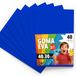 OFITURIA Eva 40 stuks kleurrijke schuimvellen voor knutselprojecten, kunst, kinderdecoratie, scrapbooking, knutseltekeningen, 40 x 30 cm (blauw)