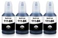 Epson 111 flacons en un pack multiple, 4 flacons noirs, adapté à la série Epson ET-M