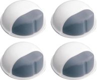 AMIG Deurstopper/deurbuffer - 4x - D50mm - zelfklevend - wit