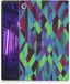 B2Ctelecom Lenovo Tab M10 Plus Back Cover Abstract Green Blue