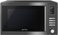 Smeg MOE25B Grill Microwave - 25L, 900W, Grey
