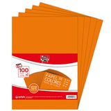 Fixo Paper 65009252 verpakking met 100 vellen, 80 g, intens oranje, A4