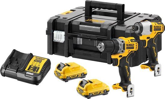 DeWALT DCK2110L2T Accu Combiset 12V XR Li-ion (2x 3.0Ah) + TSTAK