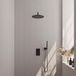 Brauer Black Carving Thermostatische Regendoucheset Inbouw - Hoofddouche 30 cm