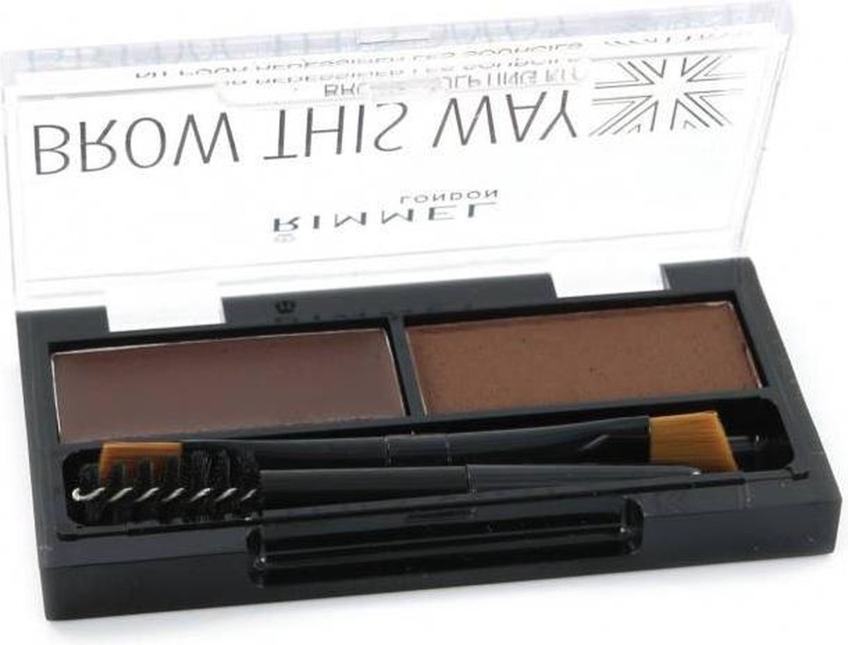 Rimmel London Rimmel Brow This Way Eyebrow Kit - 003 Dark Brown