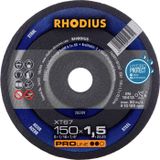 Rhodius 205709 Doorslijpschijf recht 150 mm 1 stuk(s) Staal