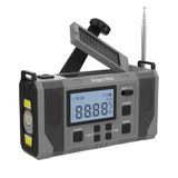 Zonneradio Kruger & Matz Radio solaire portable SOS Powerbank 10 000 mAh lampe de poche dynamo