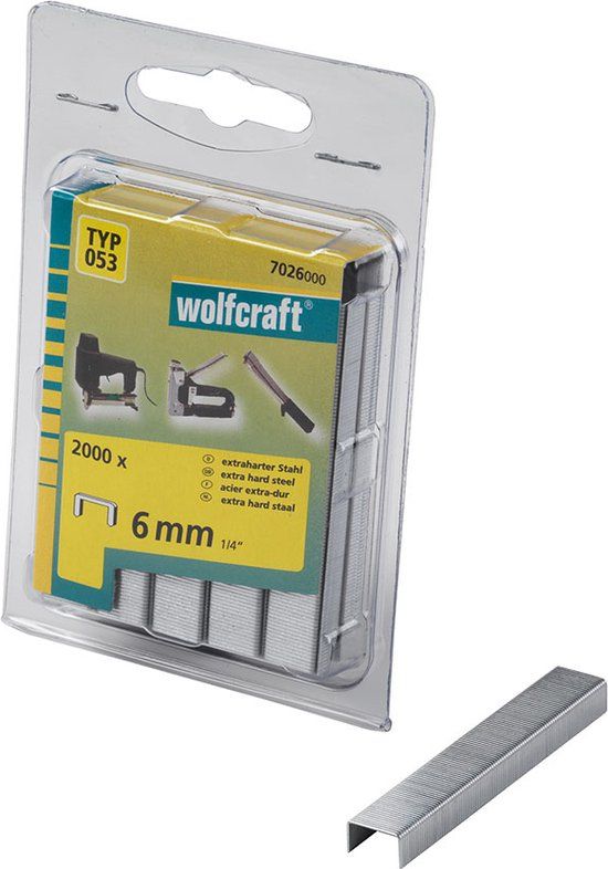 wolfcraft Nieten met brede rug, extra hard staal, type 053