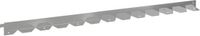 vidaXL Gazonrand 10 stuks 102 x 4 x 4 cm Staal Zilverkleurig