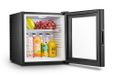 Melchioni Family Mini-koelkast met glazen deur, 23 l, Zwart