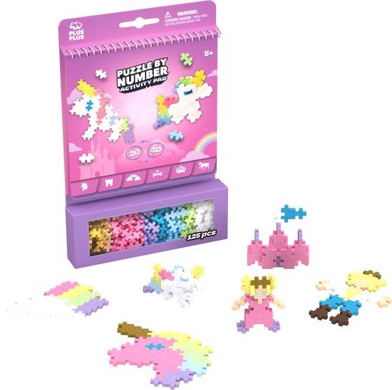 Plus-Plus Activity Pad - Puzzle by Number - Fairy Tale - 125 Pieces