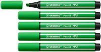 STABILO Pen 68 MAX Viltstift Loofgroen Doos 5 stuks