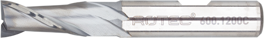 Rotec HSS-E Spiebaanfrees | AlCrN-gecoat | Ø9 - Ø9x11x61xØ10mm Z=2 | DIN 327-B | Kort - 600.0900C
