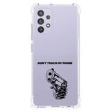 B2Ctelecom Samsung Galaxy A32 4G | A32 5G Enterprise Editie Anti Shock Case Gun Don't Touch My Phone