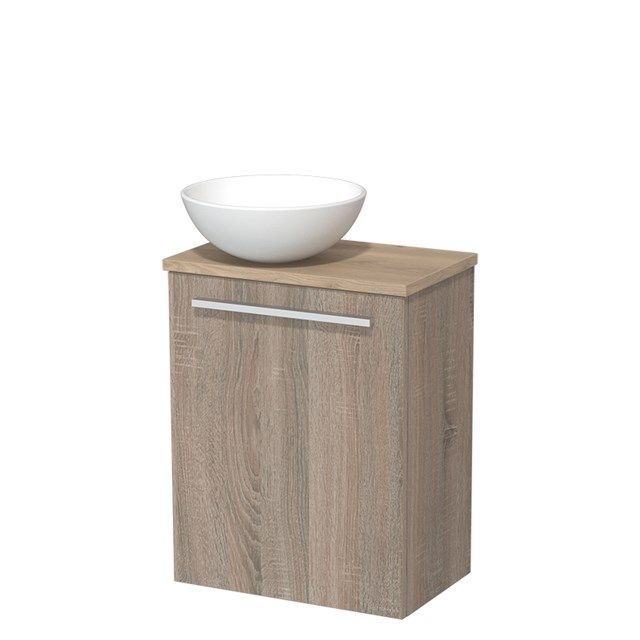 Maxaro Toiletmeubel Modulo Eiken Vlak 41 cm Lichtbruin Eiken